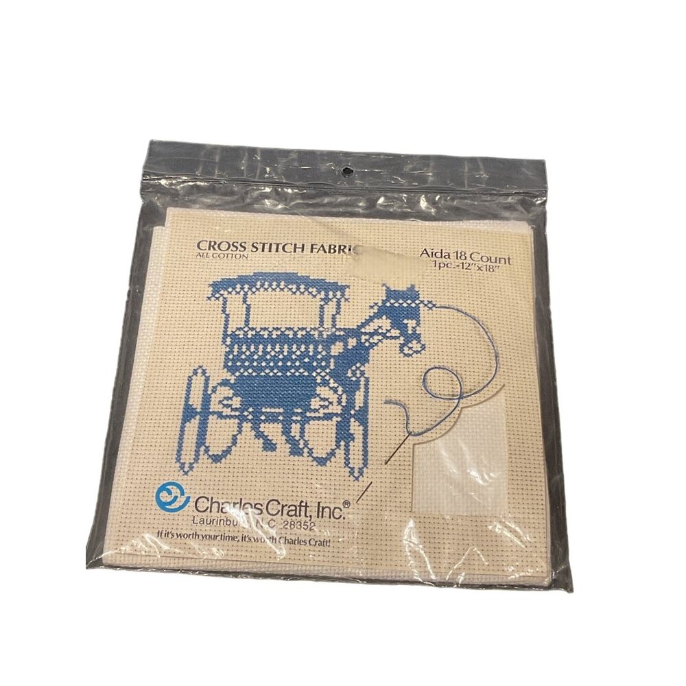 Charles Craft Aida 18 Count Cross Stitch Fabric 12"x18"